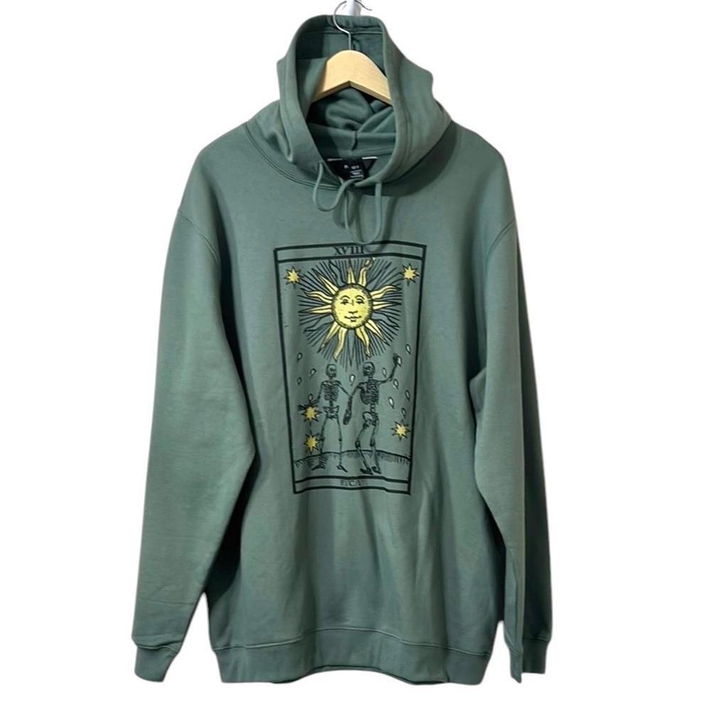 RVCA At Ease Graphic Hoodie Size XL